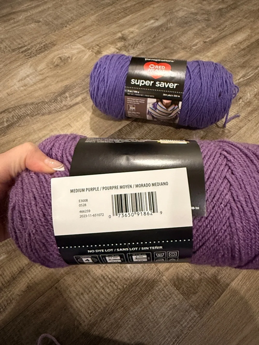 Red Heart Super Saver Yarn - Purple Shades Pack - Picture 5 of 6